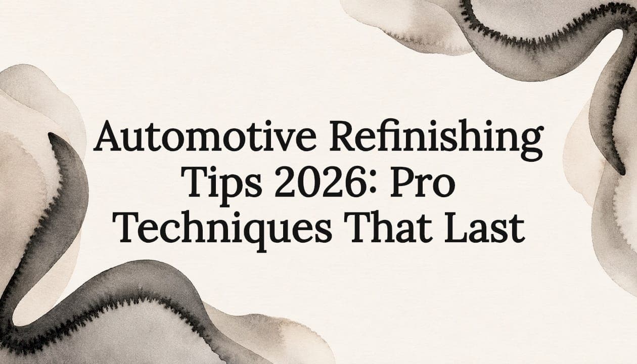 Automotive Refinishing Tips 2026: Pro Techniques That Last