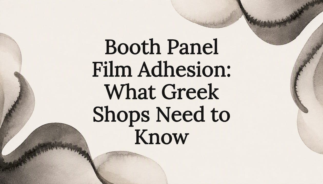 Booth Panel Film Adhesion: What Greek Shops Need to Know