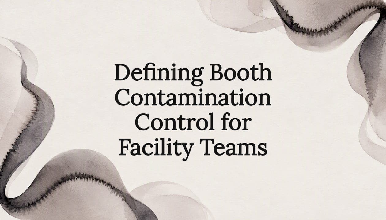 Defining Booth Contamination Control for Facility Teams