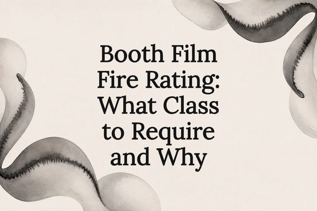 Booth Film Fire Rating: What Class to Require and Why