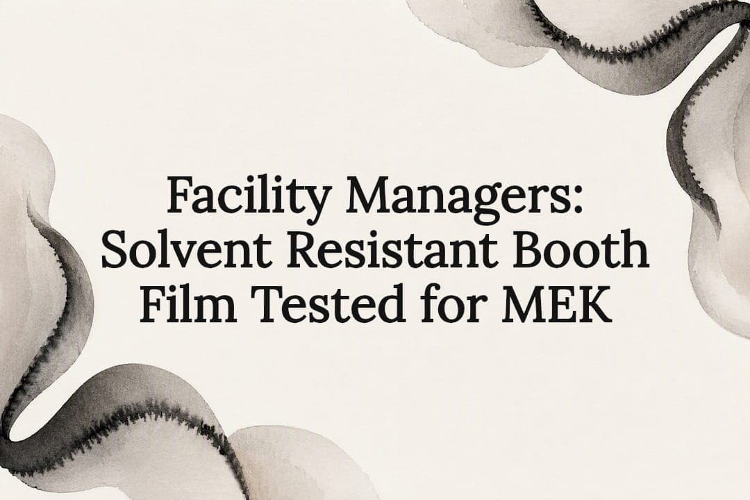 Facility Managers: Solvent Resistant Booth Film Tested for MEK